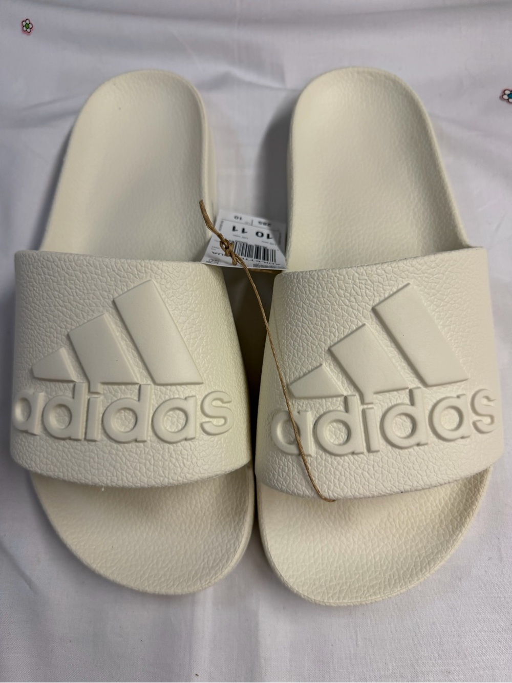 adidas White Adilette Slides - Comfortable Slip-On Sandals